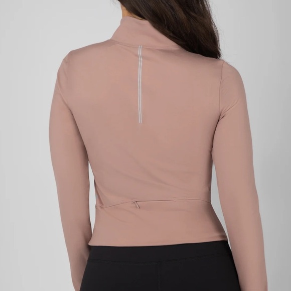 YogaLicious  Lux NWT Crosstrain Everyday Half Zip Jacket Color Antler XL - Picture 3 of 7